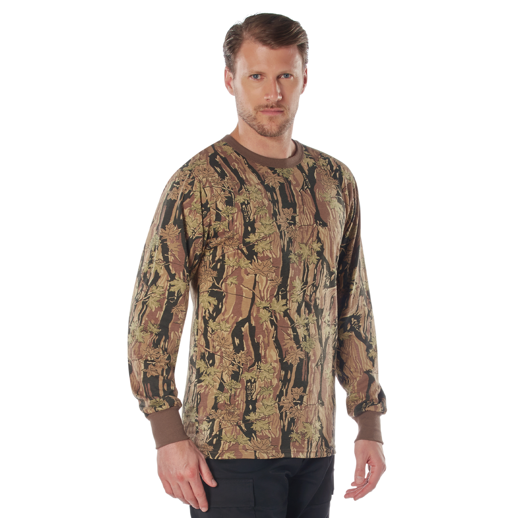 Rothco Rothco Long Sleeve Color Camo T-Shirt - Smokey Branch Camo, Small