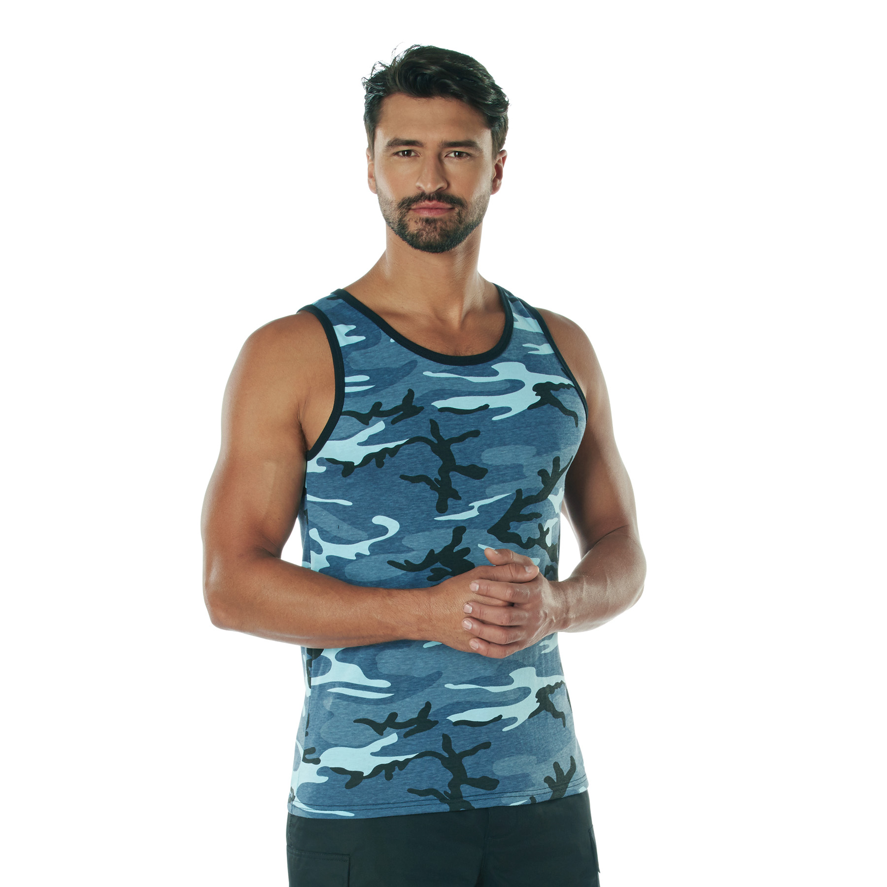 Rothco Rothco Camo Tank Top - Sky Blue Camo, Small