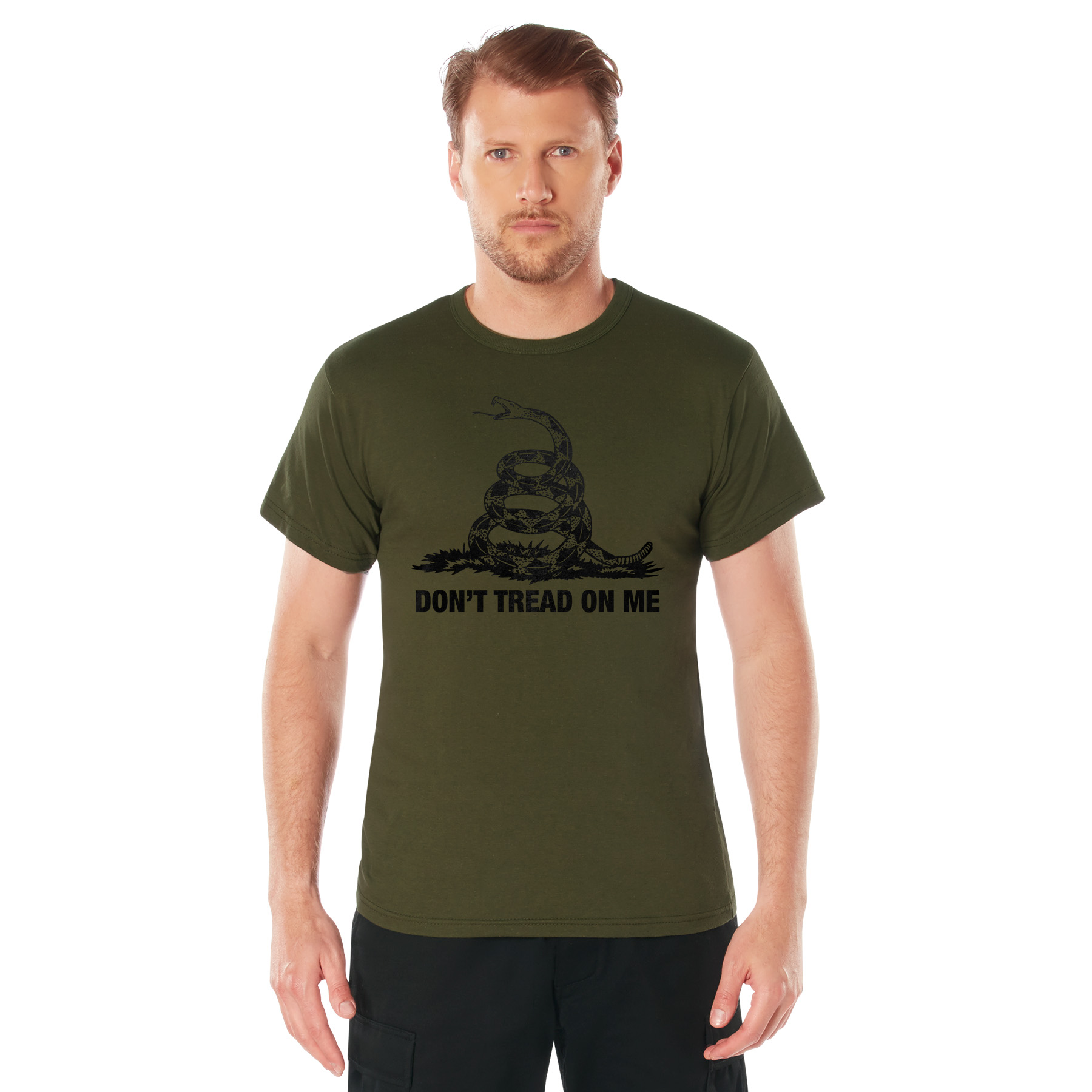 Rothco Rothco Dont Tread On Me T-Shirt - Olive Drab, Medium