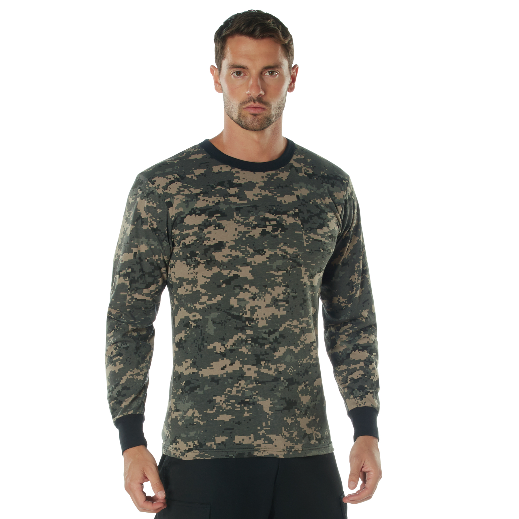 Rothco Rothco Long Sleeve Digital Camo T-Shirt - Subdued Urban Digital Camo, Medium