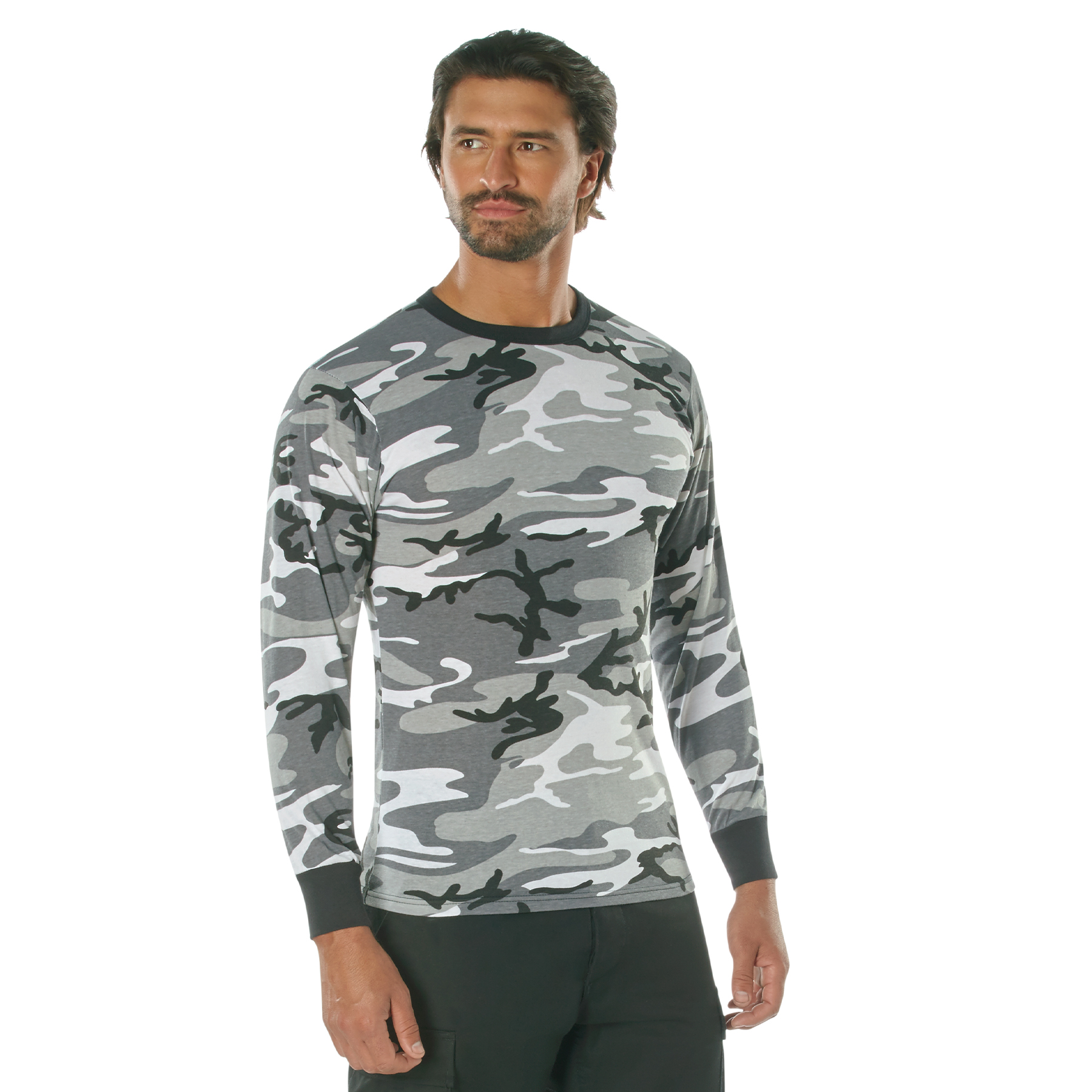Rothco Rothco Long Sleeve Color Camo T-Shirt - City Camo, Medium