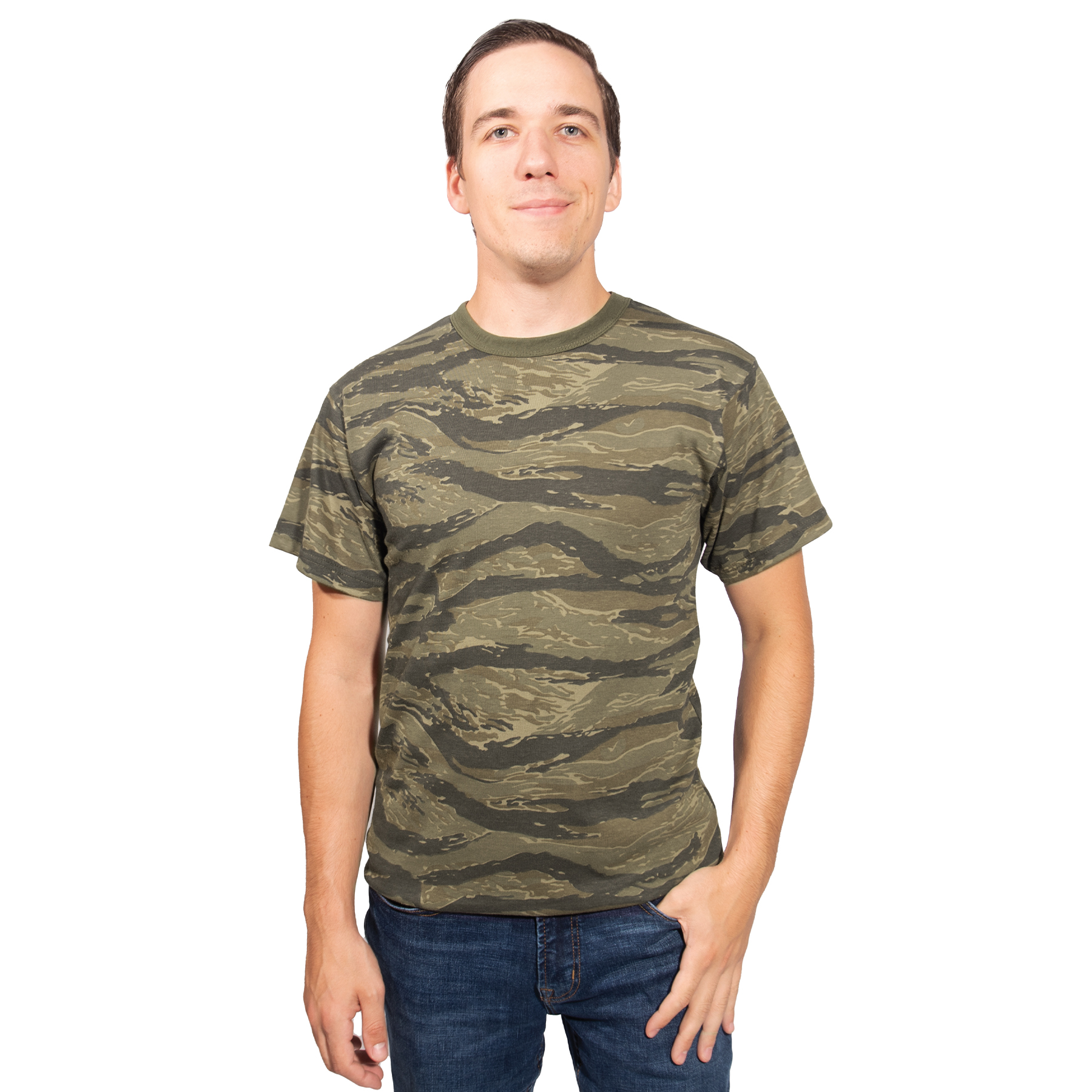 Rothco Rothco Vintage Camo T-Shirts - Tiger Stripe Camo, Large