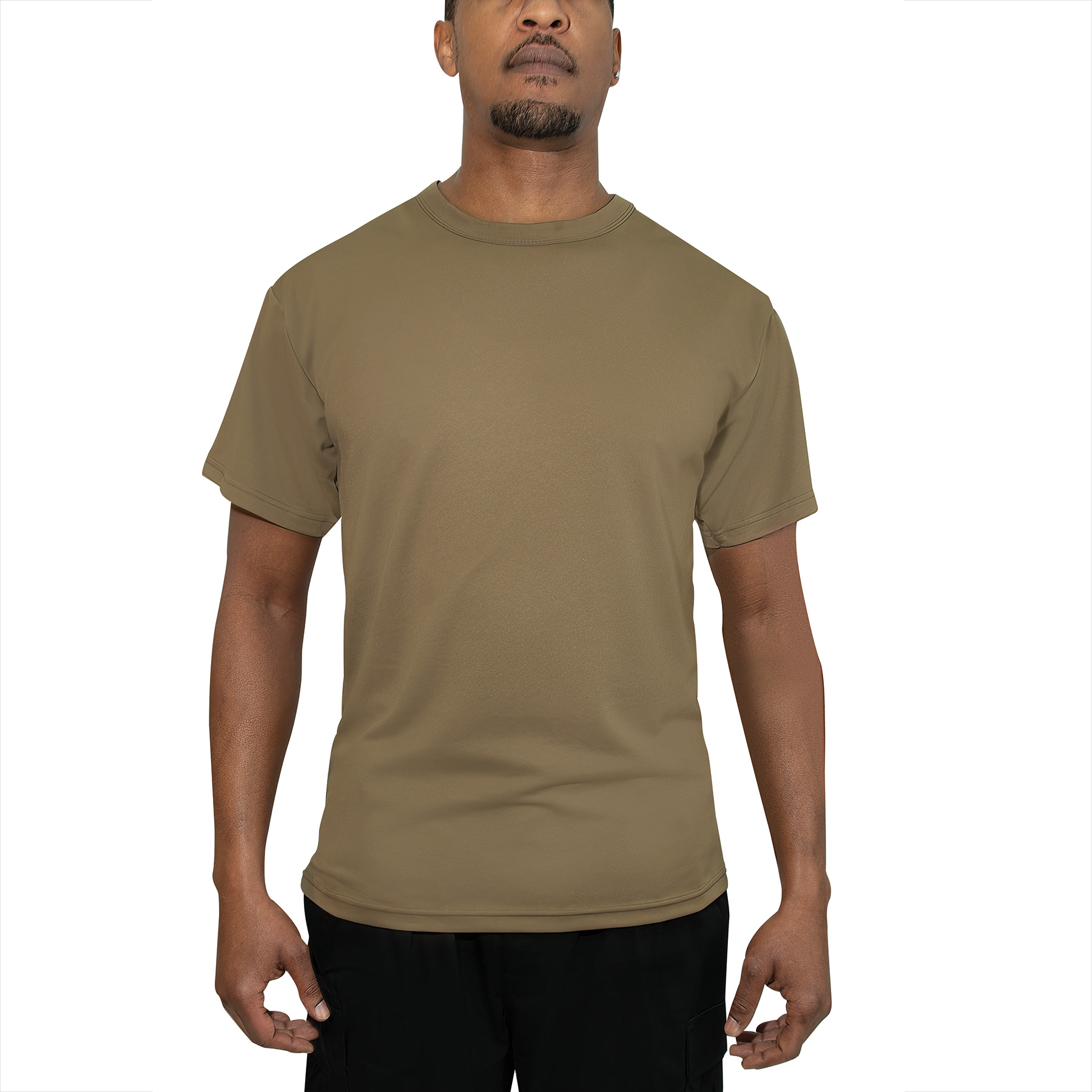 Rothco Rothco Quick Dry Moisture Wicking T-Shirt - Brown, X-Large