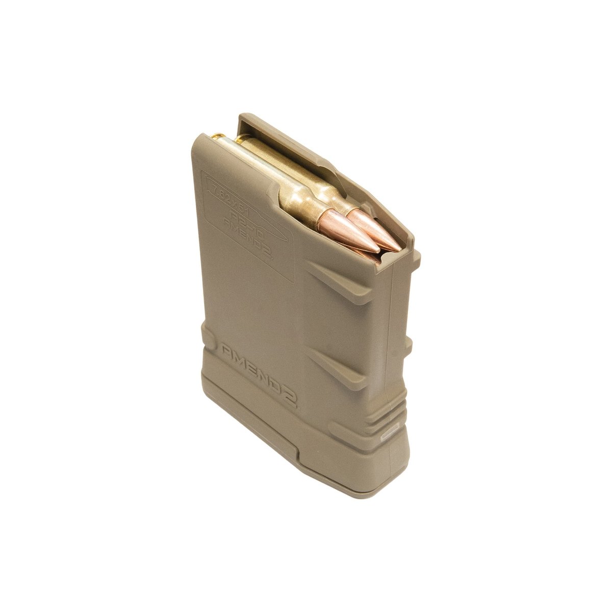 Amend2 Mod 2 10rds 7.62x51mm/.308 Win Magazine - Flat Dark Earth Tactical - 762MOD2FDE10 - Amend 2