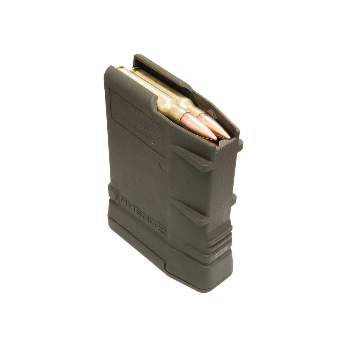 Amend2 Mod 2 10rds 7.62x51mm/.308 Win Magazine - OD Green Rugged Tactical - 762MOD2ODG10 - Amend 2