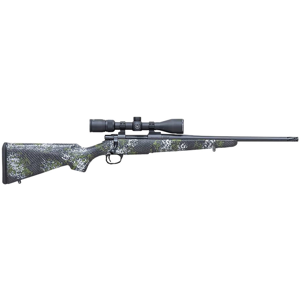 Howa M1500 Superlite with Optic .308 Win Bolt Action Rifle, Gray/Green/Black - SMUSL308SBP - Howa