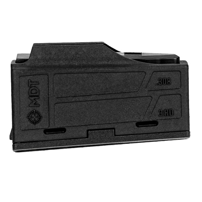 MDT 3rds .308 Win/6.5 Creedmoor/7.62x51mm Magazine - Black High-Performance - 105089-BLK - Mdt