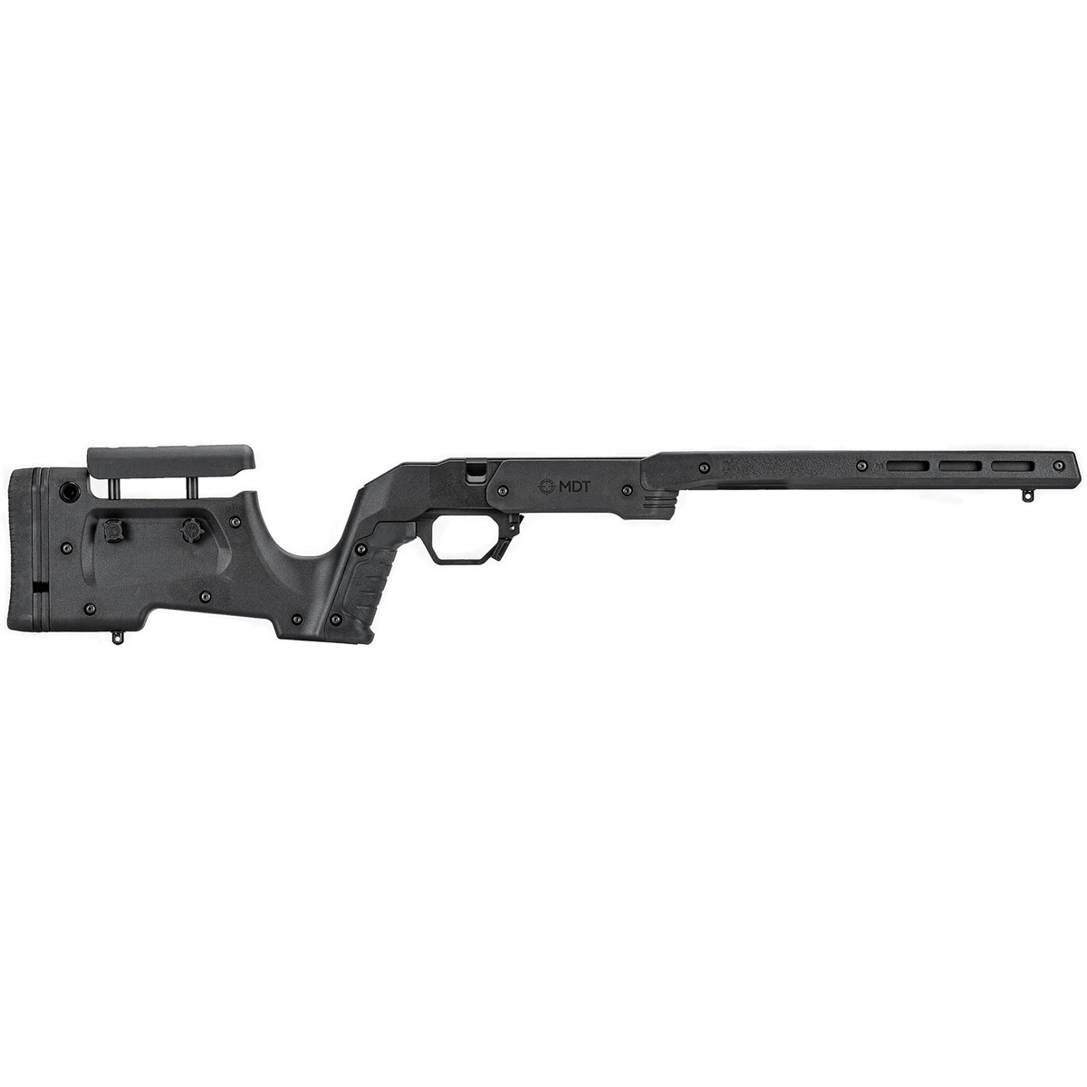 MDT XRS Rifle Chassis System Fits Ruger American Black - For Tactical Versatility - 105345-BLK - Mdt