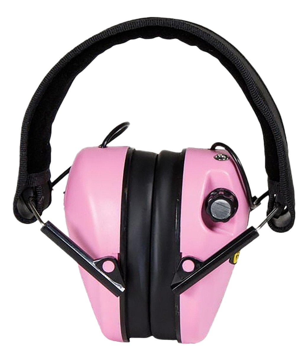 Caldwell EMax Low Profile Electronic Hearing Protection, Pink - 487111 - Caldwell
