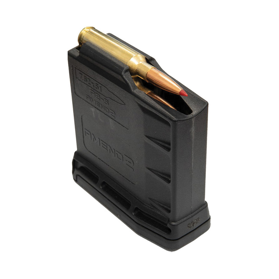Amend2 5rds .308 Win/7.62x51mm Magazine - Black Compact High-Capacity - A2AICSBLK5 - Amend 2