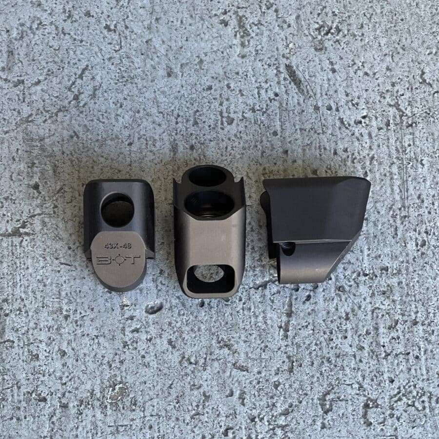 Backup Tactical Compensator 1/2-28 Fits Glock G43/G43X/G48, Black - Recoil Reduction and Muzzle Control - G43XG48COMP-BLK - Backup Tactical