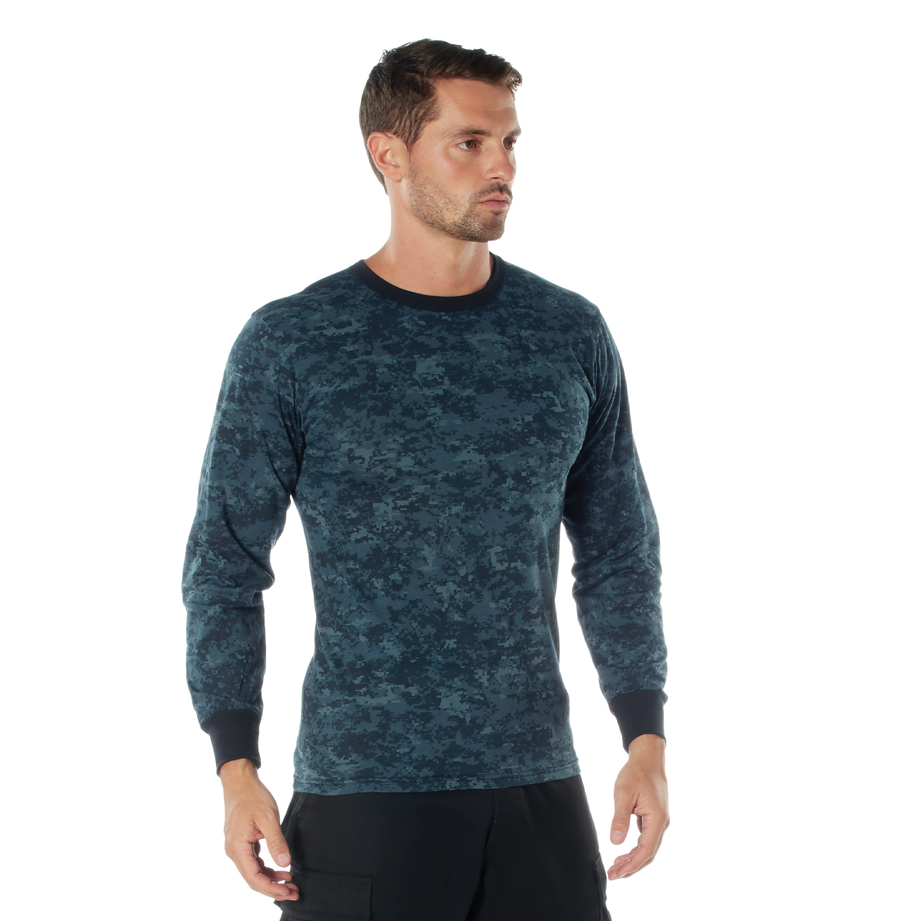 Rothco Rothco Long Sleeve Digital Camo T-Shirt - Midnight Digital Camo, 2X-Large