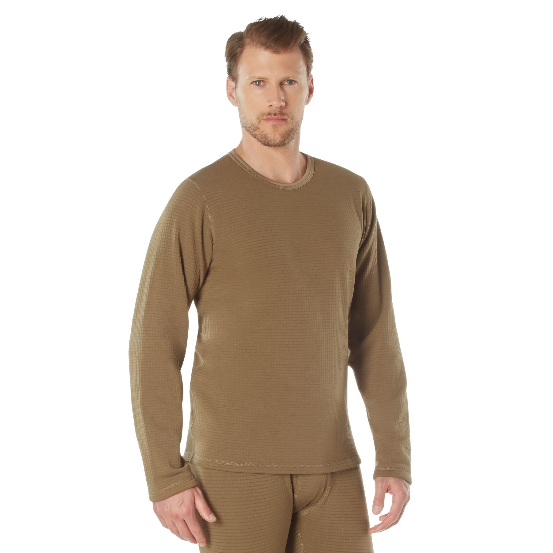 Rothco Rothco Ecwcs Gen III Level Ii Underwear Crew Top - Ar 670-1 Coyote Brown, Medium