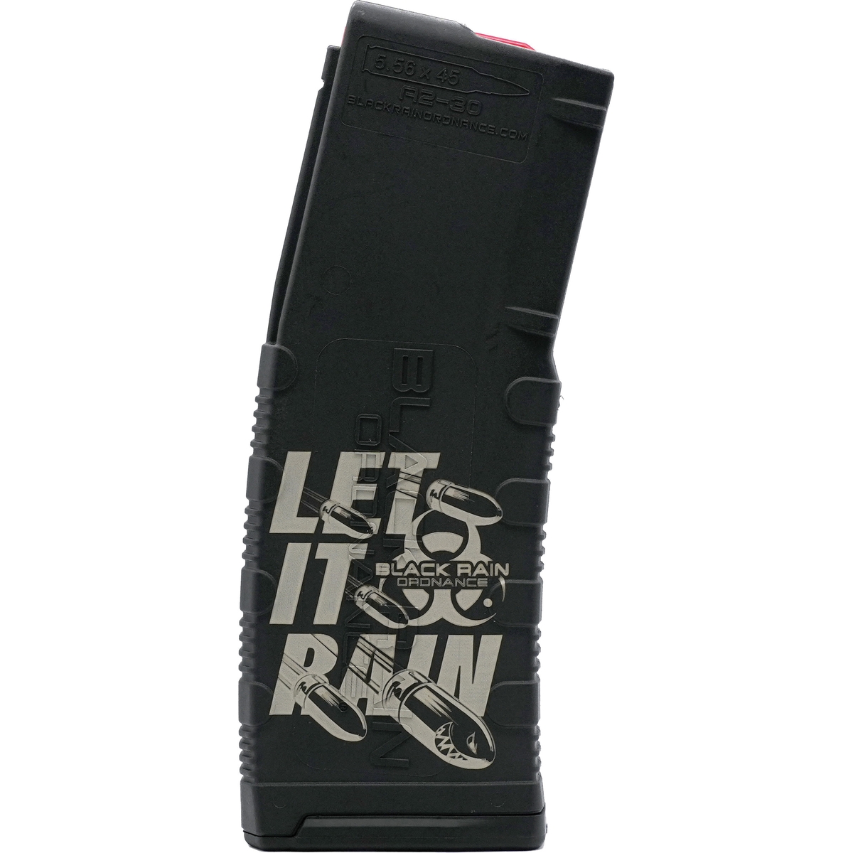 Black Rain Ordnance 30rds 5.56x45mm/.223 Remington Black Magazine - Tactical - BRO-MAG30-LETITRAIN-B - Black Rain Ordnance