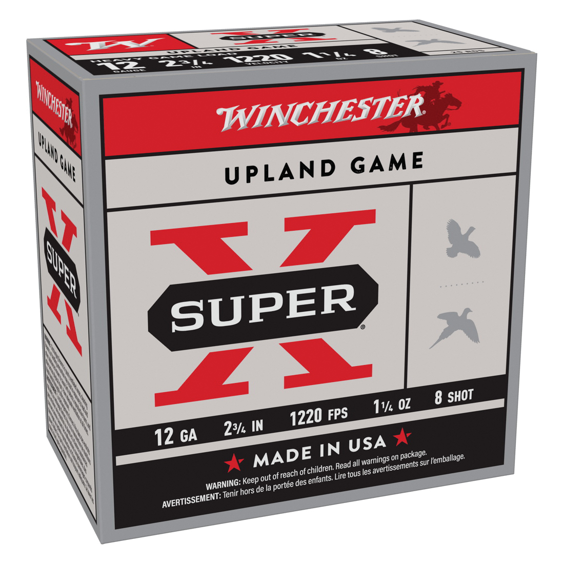 Winchester Super-X 12 Gauge 2-3/4" 8 1-1/4 Ounce 25rds - Winchester