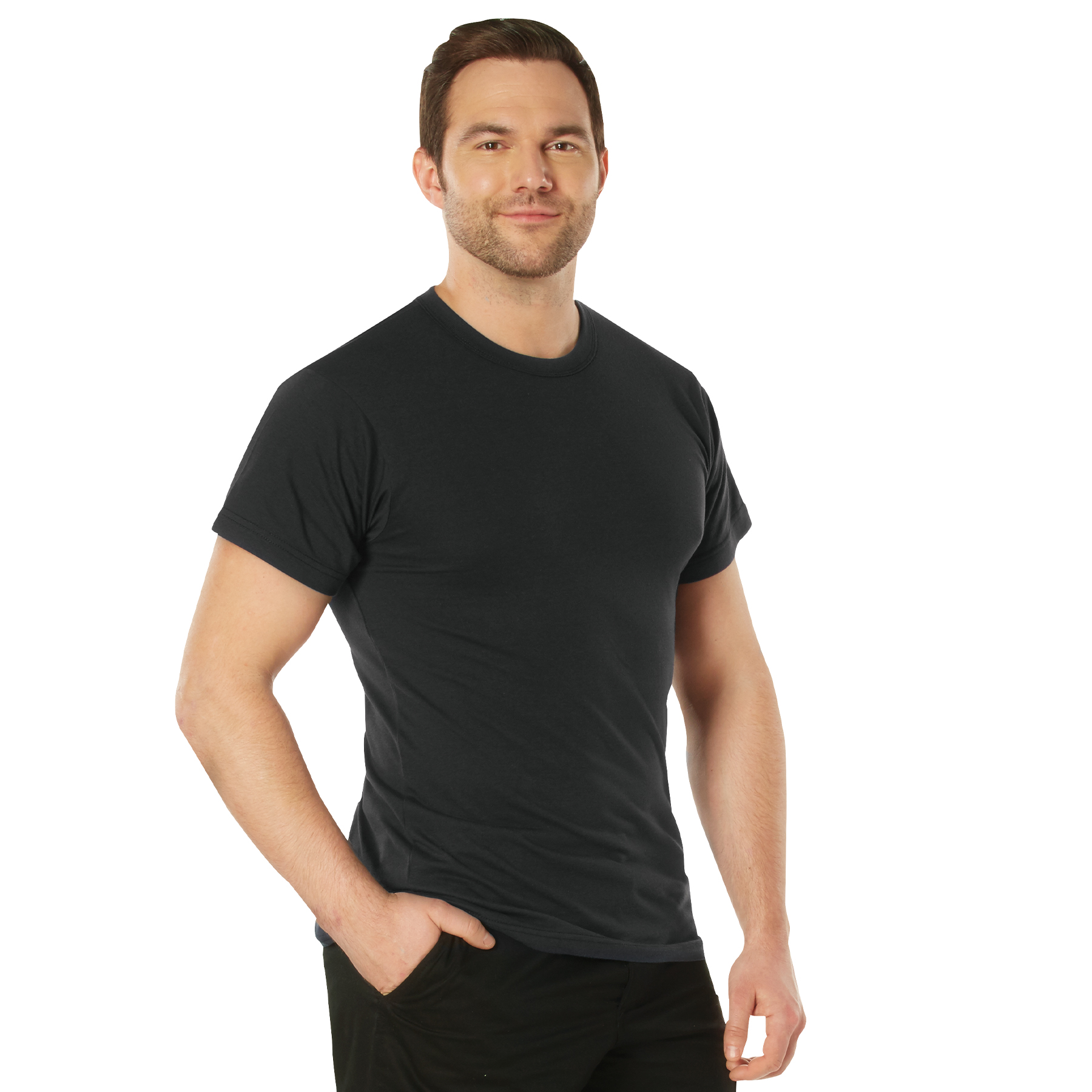 Rothco Rothco Solid Color 100 Cotton T-Shirt - Black, 2X-Large