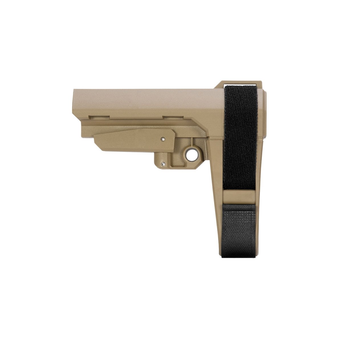 SB Tactical SBA3 5-Position Adjustable Pistol Stabilizing Brace Flat Dark Earth - For Enhanced Pistol Stability and Control - SBA3X02SB - Sb Tactical