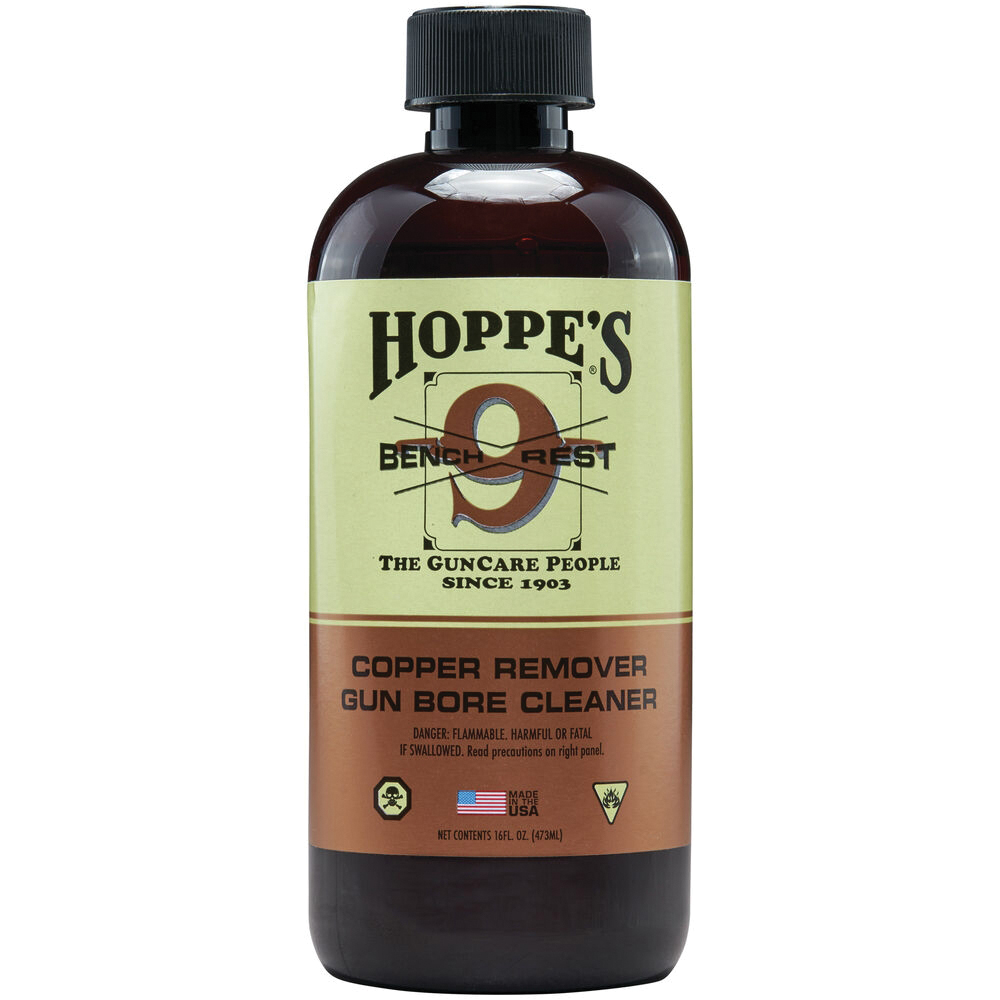 Hoppe's Bench Rest No. 9 Copper Gun Bore Cleaner, 1 Pint Bottle - Hoppe's