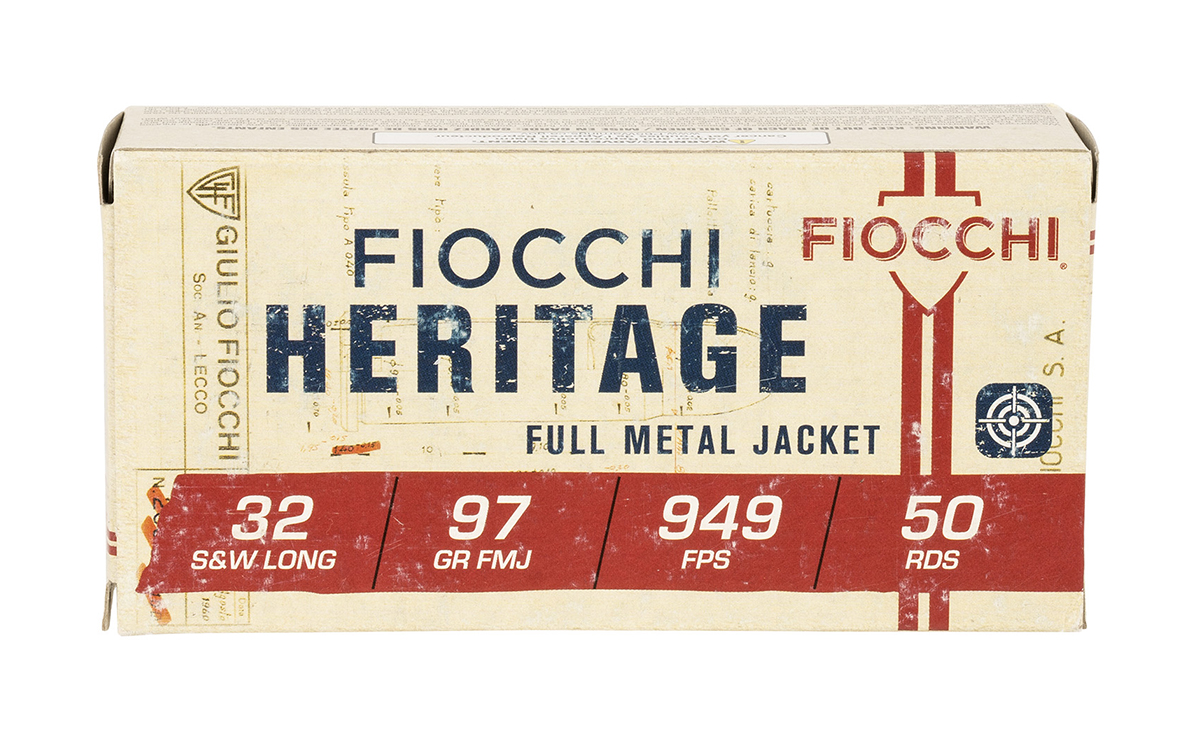 Fiocchi Heritage 32 S&W Long 97gr FMJ Ammo, 50rds - 32SWLA - Fiocchi