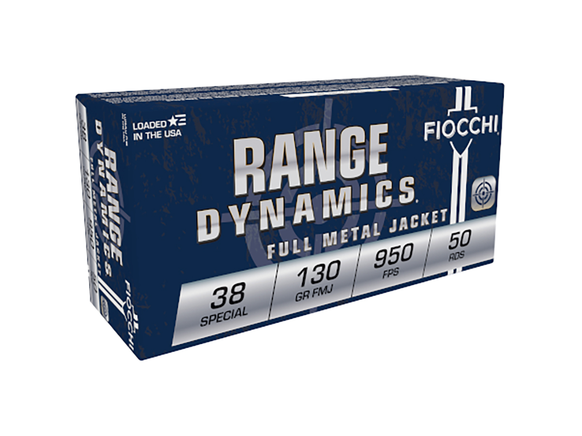 Fiocchi Range Dynamics .38 Special 130gr FMJ Ammo, 50rds - 38A