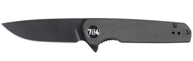 704 Gear Blitz EDC Compact 2.98" Folding Pocket Knife, Black - 704 Gear