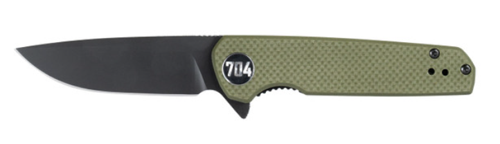 704 Gear Blitz EDC Compact 2.98" Folding Pocket Knife, Olive Drab Green - 704 Gear