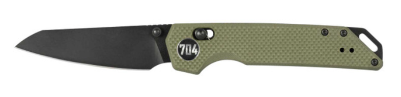 704 Gear Hornet EDC 3.17" Reverse Tanto Blade Folding Pocket Knife w/ Crossbar Lock, OD Green - 704 Gear