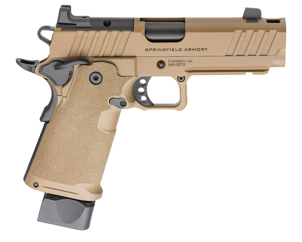 Springfield 1911 DS Prodigy COMP 4.25" AOS 9mm 20rd/17rd Pistol, Coyote - PH9117AOSCB-COMP - Springfield Armory