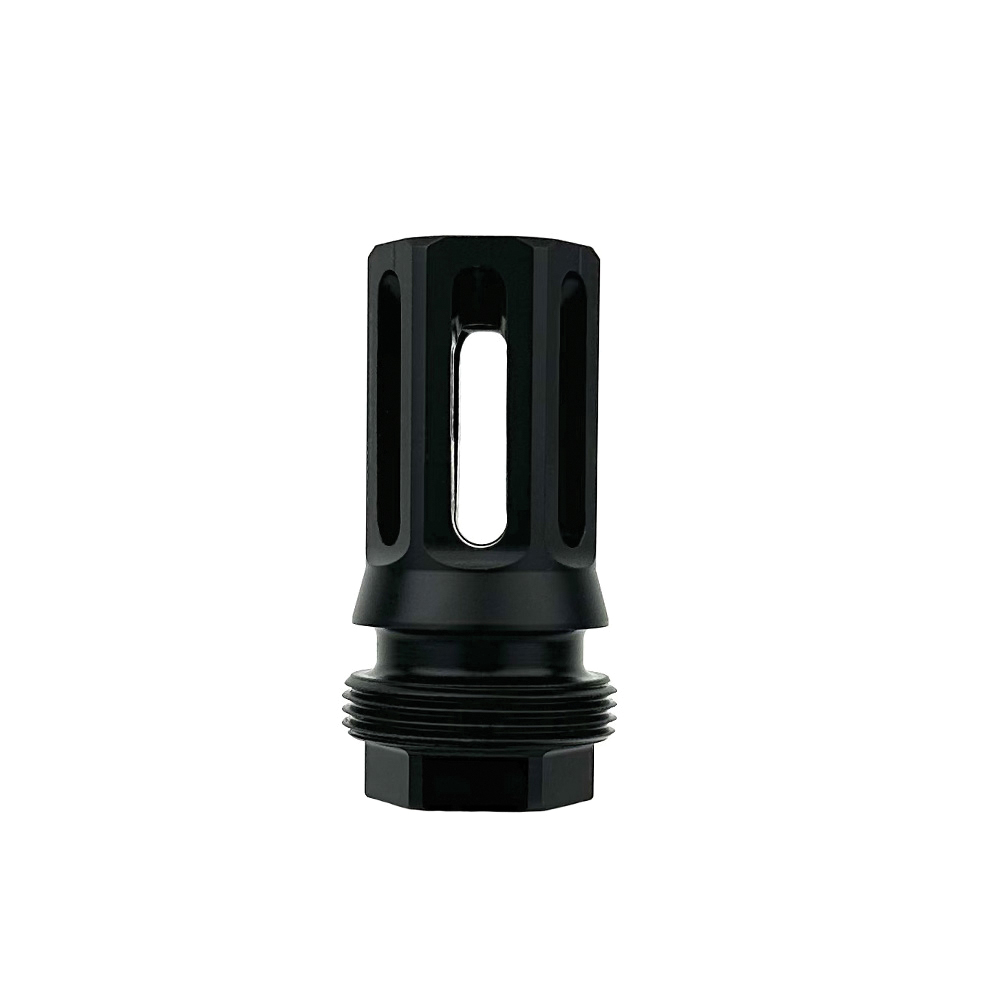 Huxwrx Safety Co Striction Lock Compensator 1/2-28, Black - Effective Recoil Management - 2336 - Huxwrx Safety Company