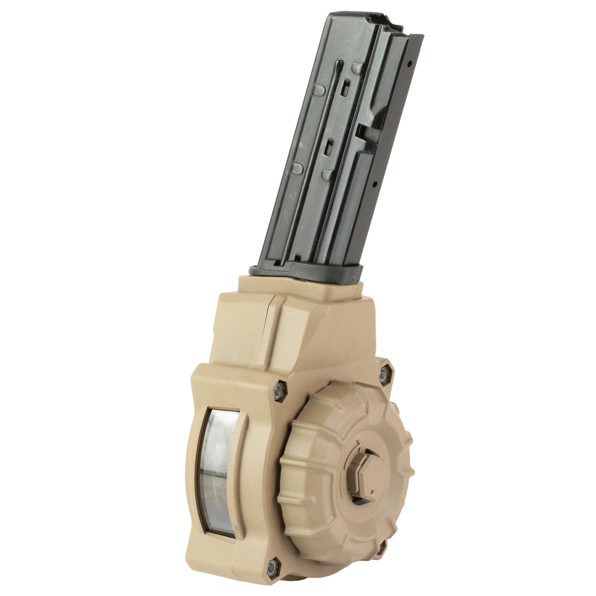 ProMag 55rds 5.7x28mm Drum Magazine - Flat Dark Earth High-Capacity - DRM-A76-FDE - Promag