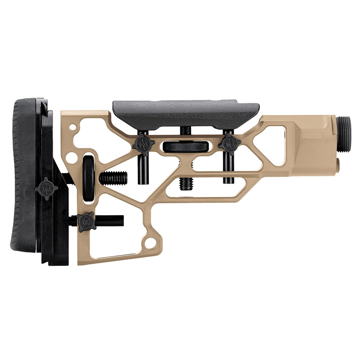 MDT SRS Short Standard Skeleton Rifle Stock Flat Dark Earth - For Rifles with Tactical Precision - 103440-FDE - Mdt