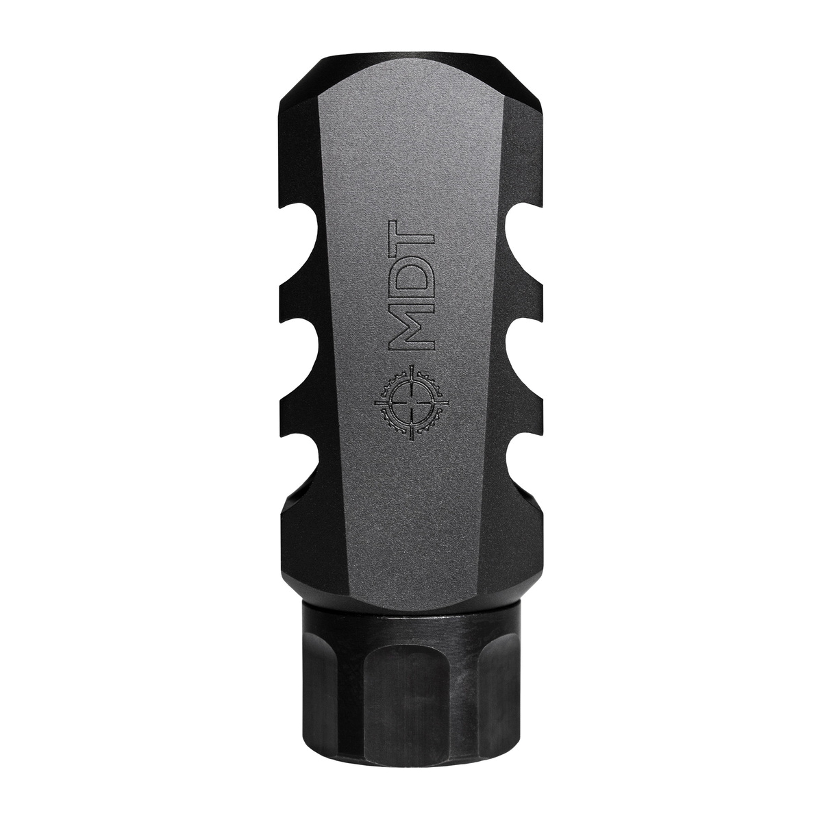 MDT Muzzle Brake 1/2-28, Black - Superior Recoil Reduction and Control - 103636-BLK - Mdt