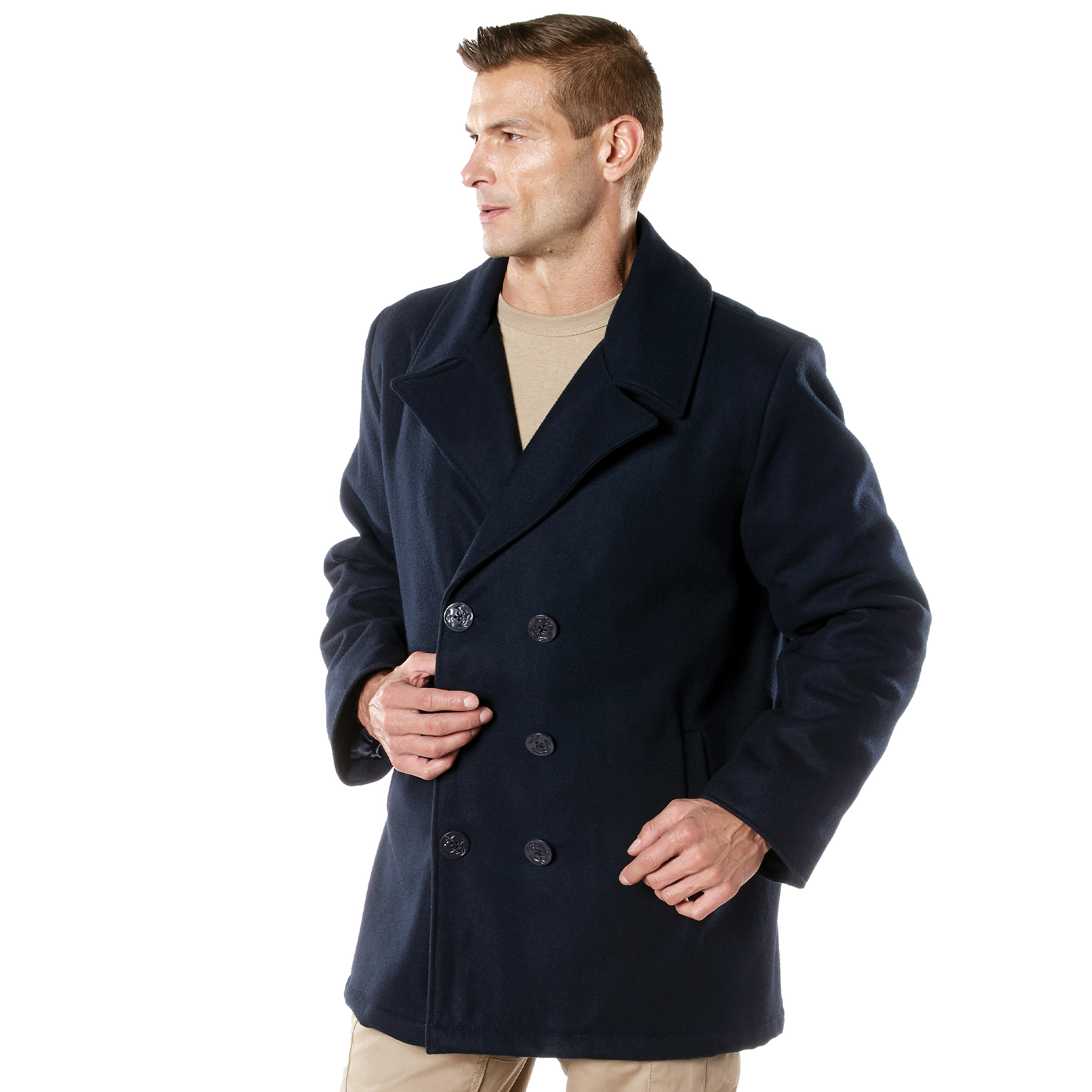 Rothco Rothco Naval Heritage Pea Coat - Navy Blue, X-Large
