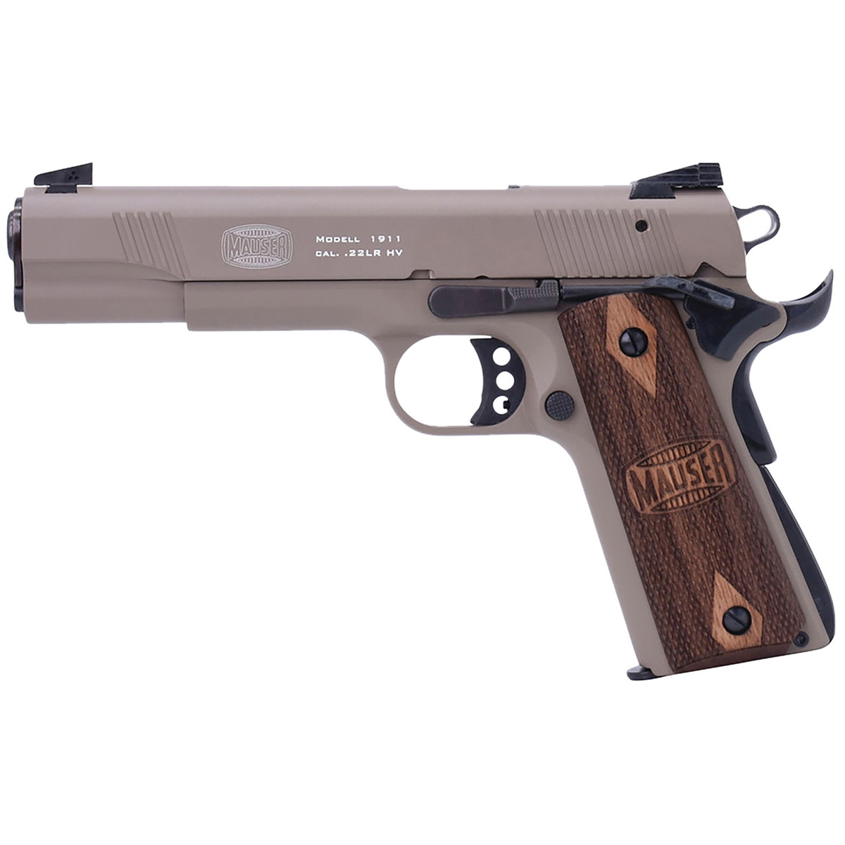 Mauser Model 1911 .22LR Pistol 5" 10rds, Tan - 4110604 - Mauser
