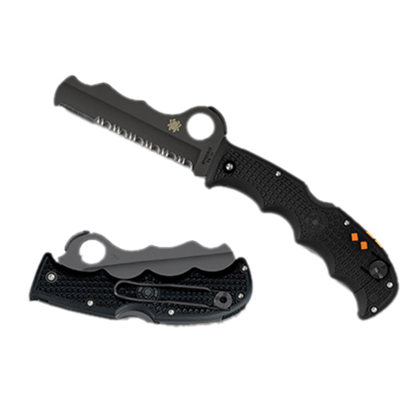 Spyderco Assist Folding Knife Sheepsfoot Black - Reliable for Versatile Use - C79PSBBK - Spyderco