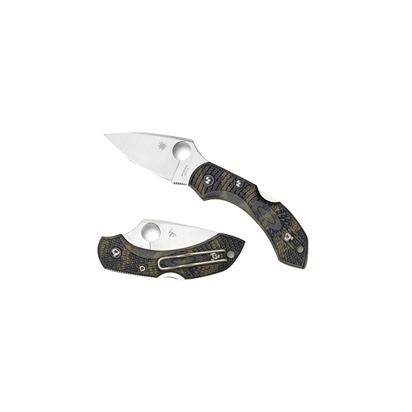 Spyderco Dragonfly 2 Folding Knife Drop Point Zome Green - for Versatile Use - C28ZFPGR2