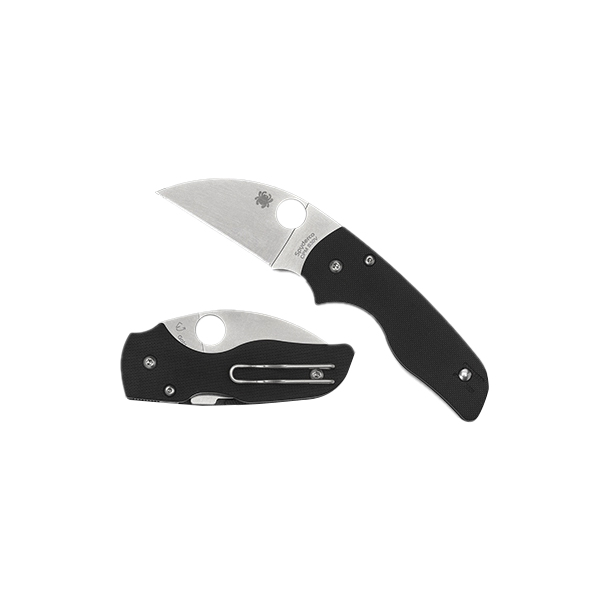 Spyderco Lil Native Folding Knife Wharncliffe Black - Compact Blade, for Precision Cutting - C230GPWC - Spyderco