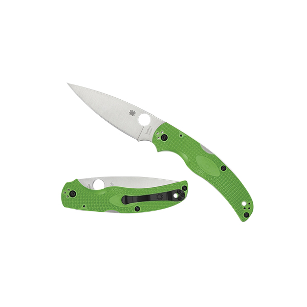 Spyderco Native Chief Lightweight Folding Knife Drop Point Green Plain Edge - Durable, Lightweight and Reliable Handle - C244PGR