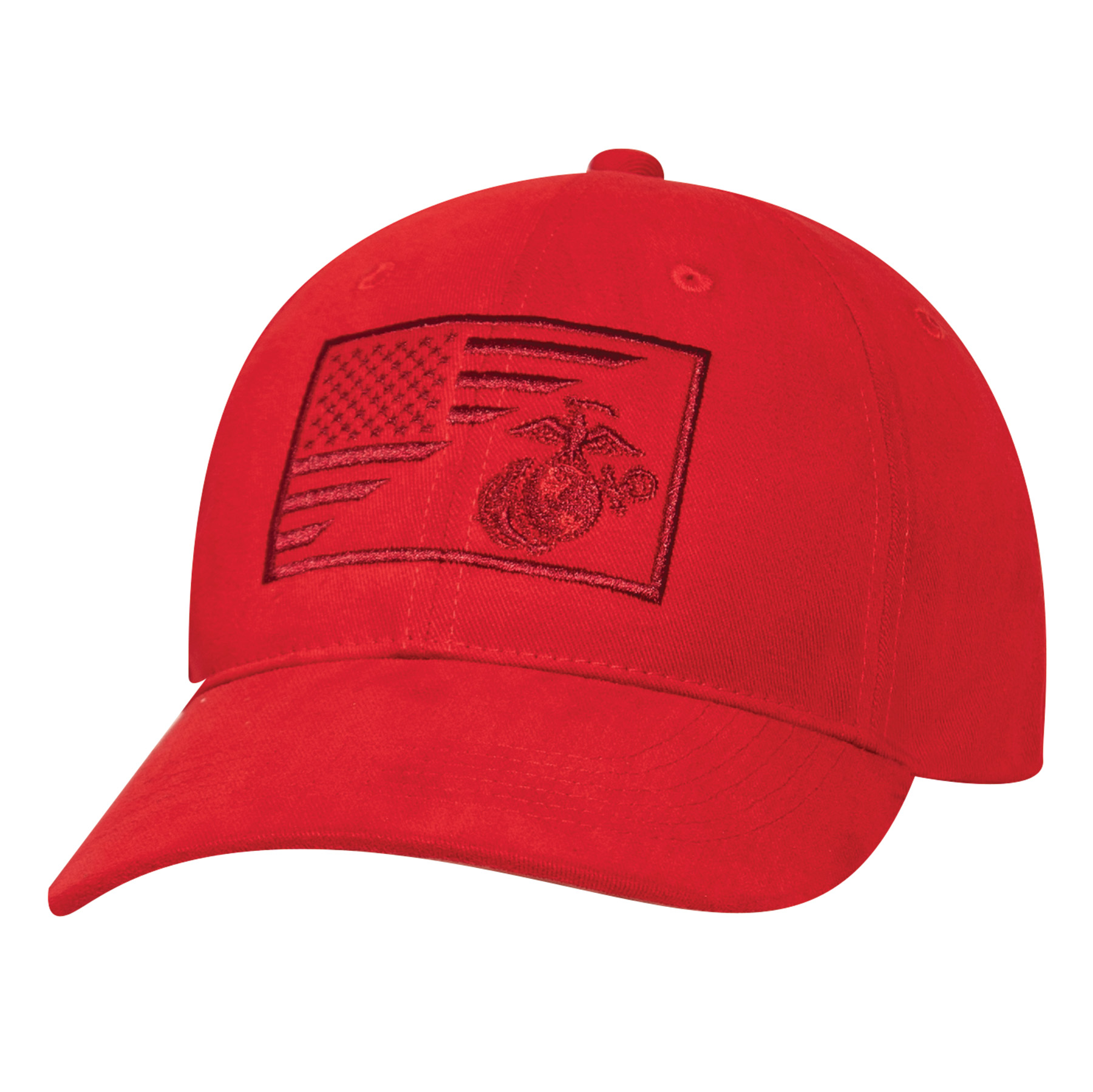 Rothco Rothco Usmc Eagle, Globe And Anchor - Us Flag Low Pro Cap, Red