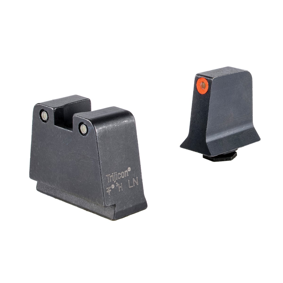 Trijicon Night Sight Set - Front/Rear Green/Green High-Contrast Sights for Reliable Low-Light Visibility - GL243-C-601142 - Trijicon