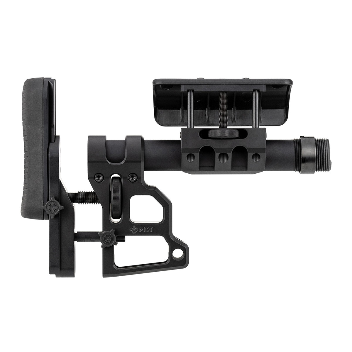MDT SCS Rifle Skeleton Carbine Stock Black - Adjustable Carbine Stock for Tactical Skeleton Setup for Versatile Use - 102856-BLK - Mdt