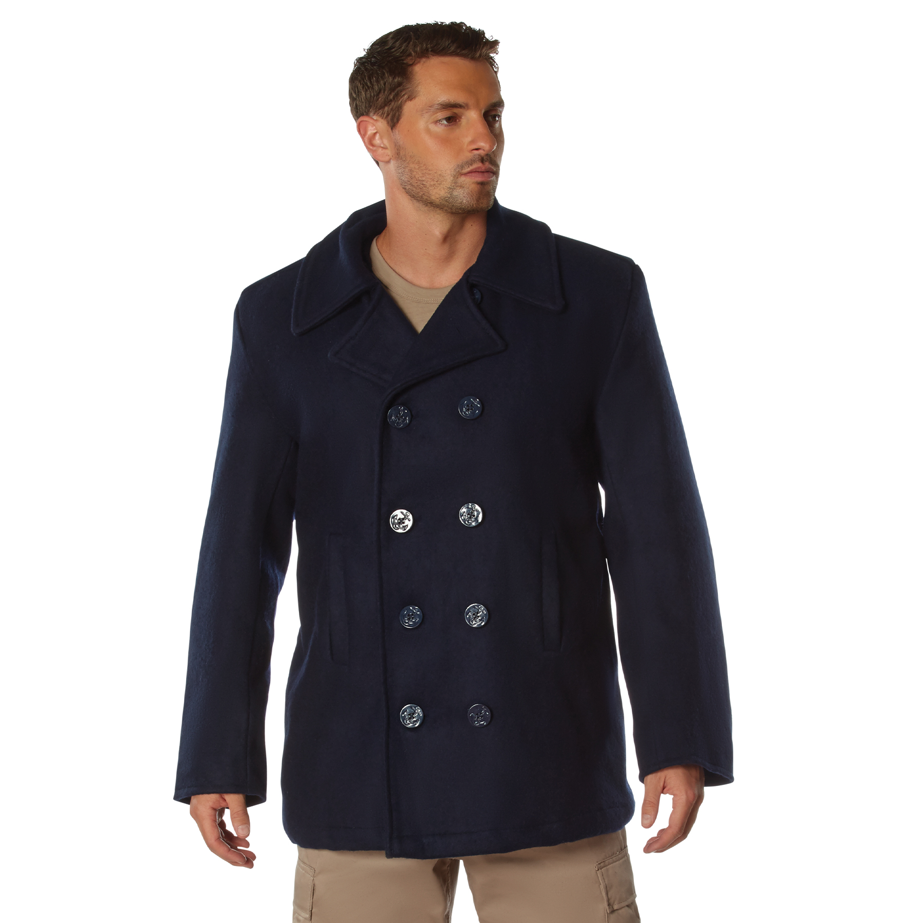 Rothco Rothco Wool Pea Coat - Navy Blue, 3X-Large