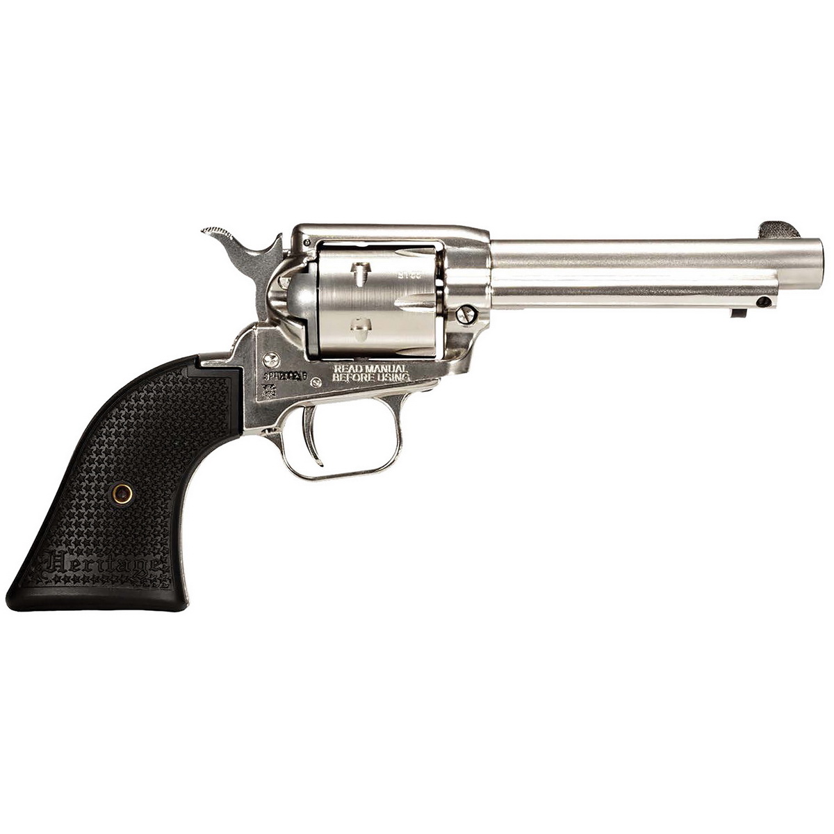Heritage Manufacturing Rough Rider .22LR Revolver 6.50" 6rds, Nickel - RR22NI6 - Heritage