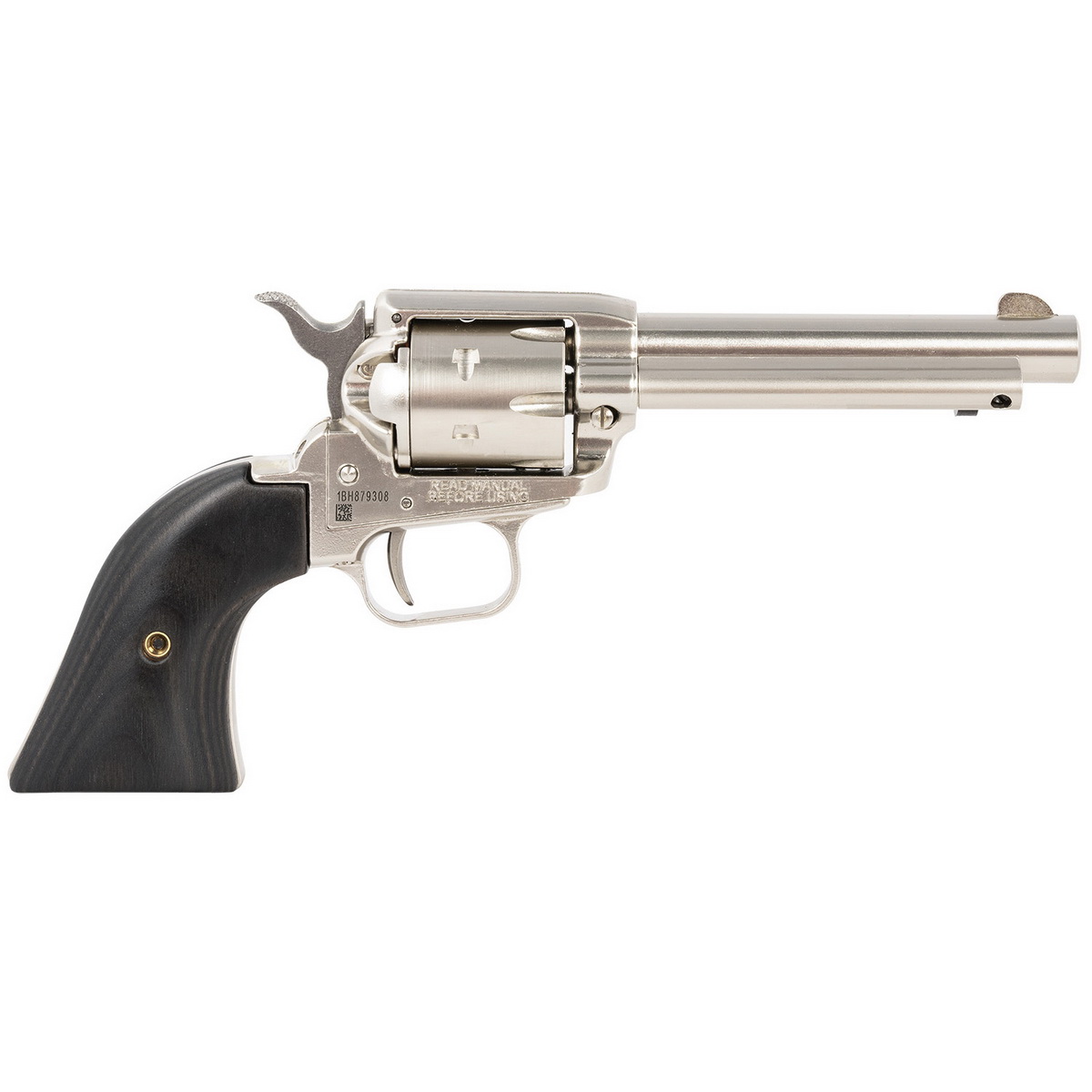 Heritage Manufacturing Rough Rider .22LR Revolver 4.75" 6rds, Black - RR22NI4BW - Heritage