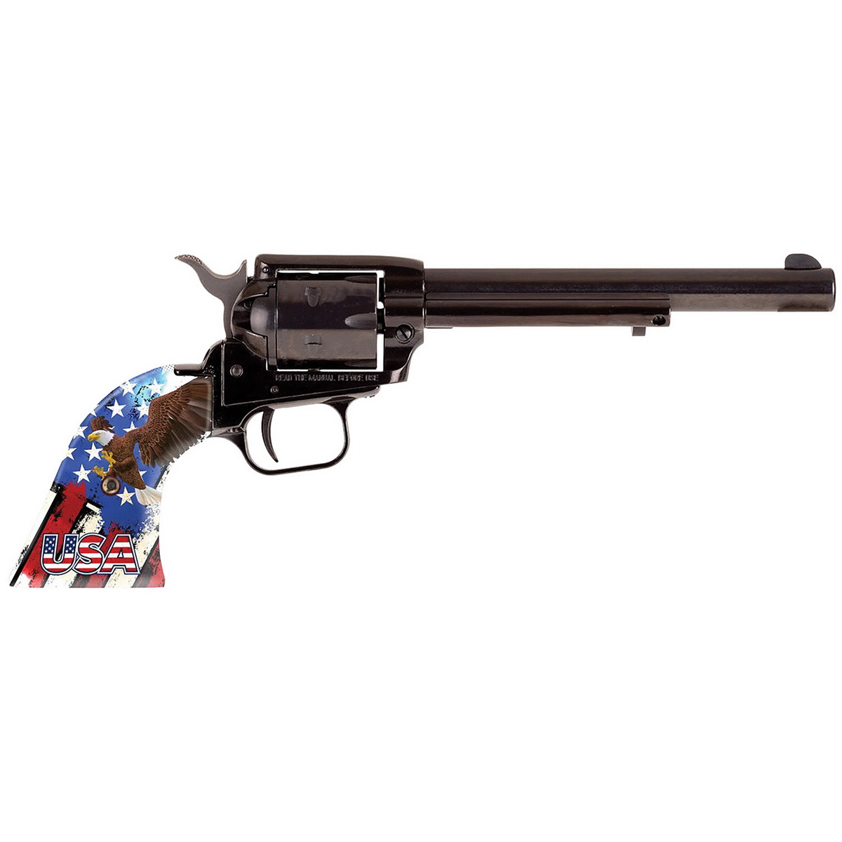 Heritage Rough Rider .22LR Revolver 6.50" 6rd, Black - RR22B6US08 - Heritage