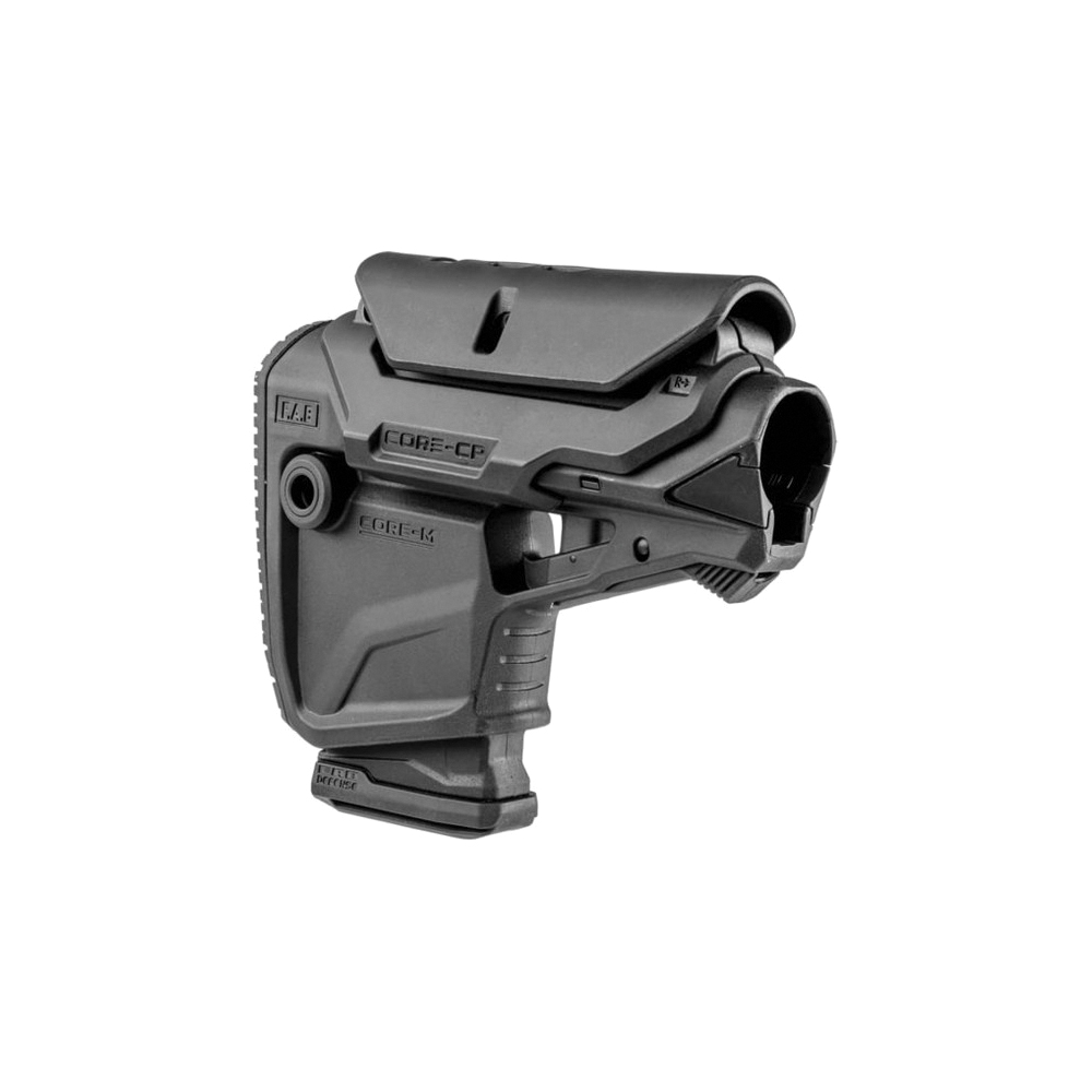 FAB Defense GL-Core M CP Buttstock Black - Tactical GL-Core M CP Buttstock for Improved Shooting Precision and Durability - FXGLCOREMAGCPB - Fab Defense