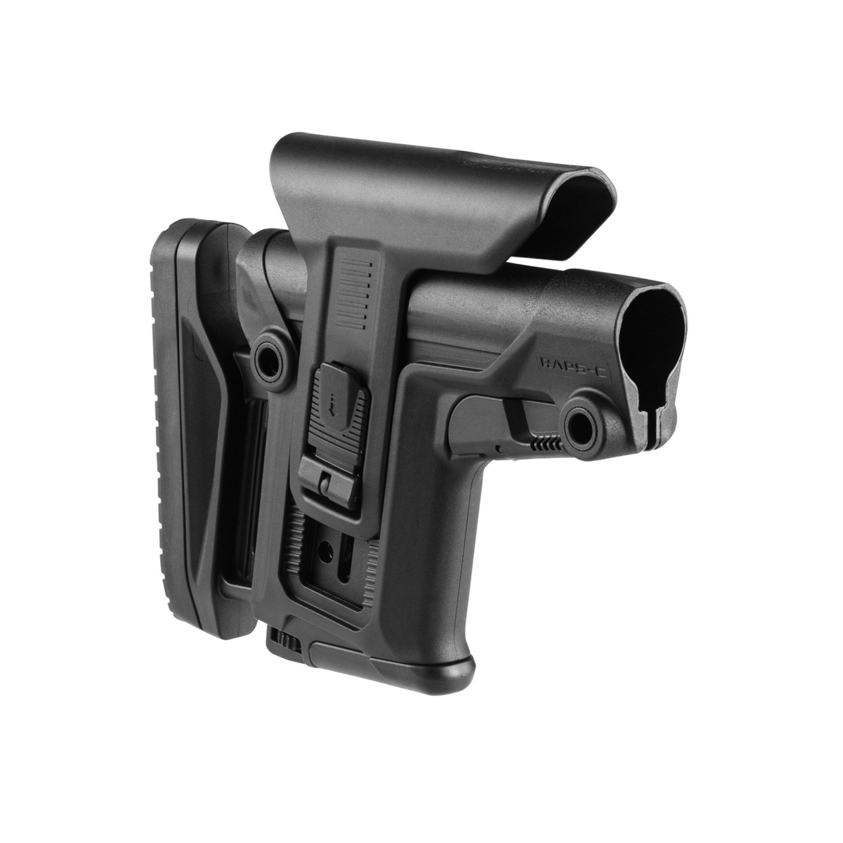FAB Defense RAPS Collapsible Rapid Adjustment Precision Stock Black - For Quick Adjustments and Precision Shooting - FXRAPSCB - Fab Defense