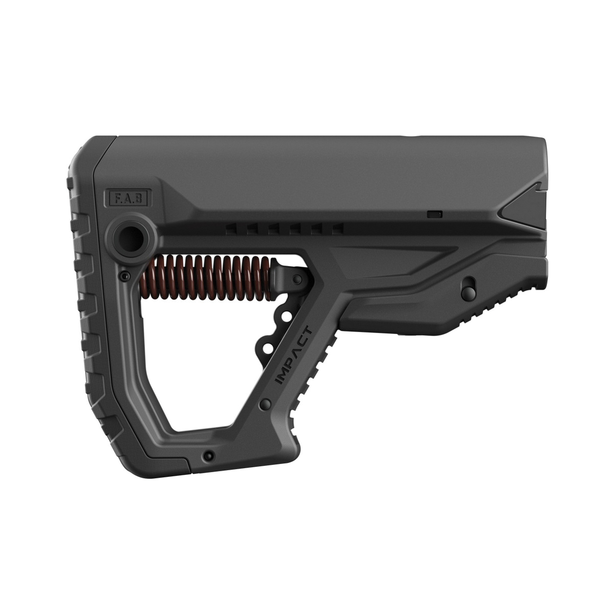 FAB Defense GL-Core Impact Recoil Reduction Buttstock Black - Advanced Stock for Superior Recoil Absorption and Tactical Performance - FXCIMPACTB - Fab Defense