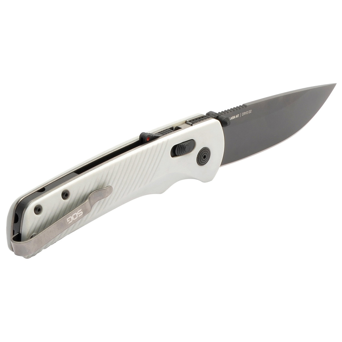 SOG Knives Flash AT Folding Knife Straight Back Concrete - for EDC - SOG-11-18-10-41 - Sog Knives