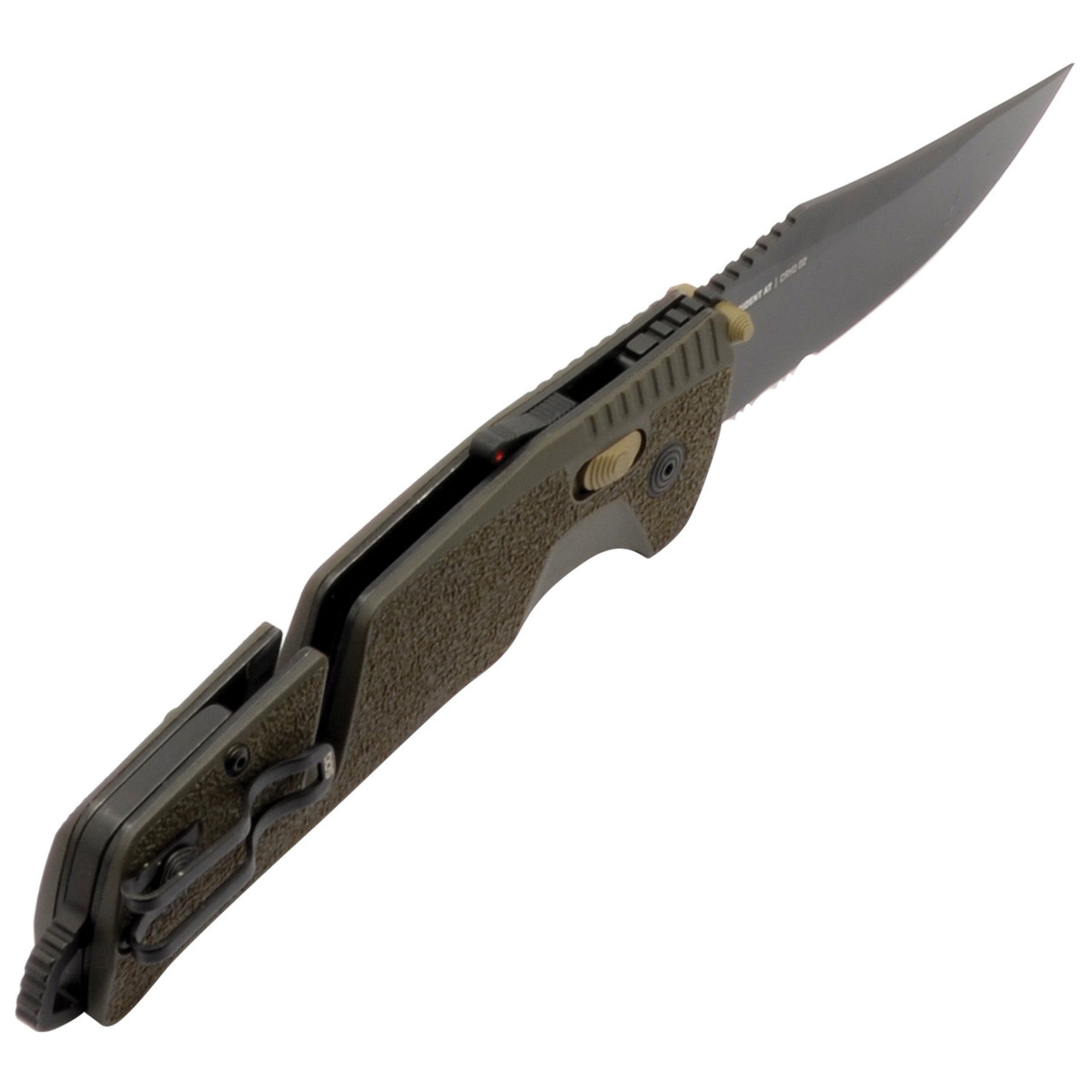 SOG Knives Trident AT Folding Knife Clip Point OD Green - for Precision - SOG-11-12-11-41 - Sog Knives